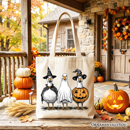 Haunting Honkers Goose Tote Bag, Funny Halloween Costumes Gift Shopper