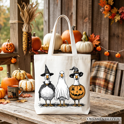 Haunting Honkers Goose Tote Bag, Funny Halloween Costumes Gift Shopper