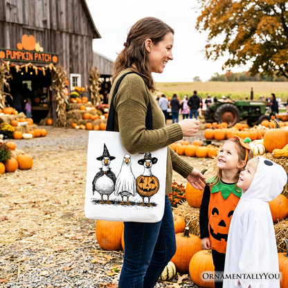 Haunting Honkers Goose Tote Bag, Funny Halloween Costumes Gift Shopper