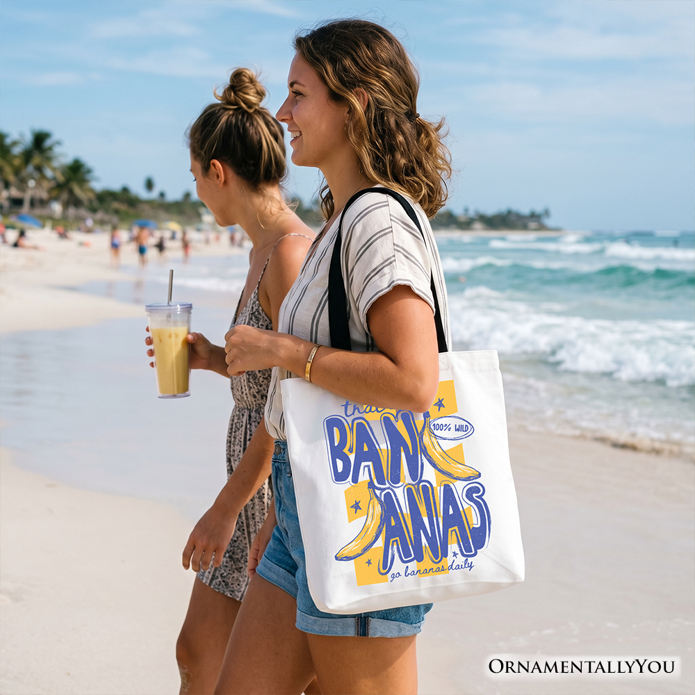 That’s Bananas Summer Tote Bag, Funny Tropical Fruit Gift Shopper